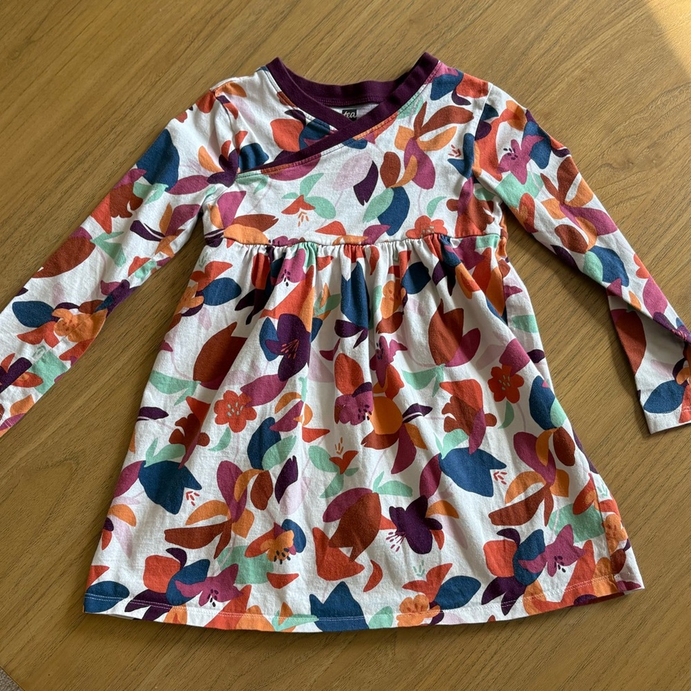 Tea Collection Girls Amazonia Orchids Dress - Picture 5 of 6